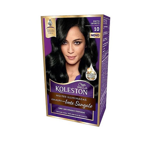 TINTURA KOLESTON 10 PRETO INFINITO NOITES ILUMINADAS