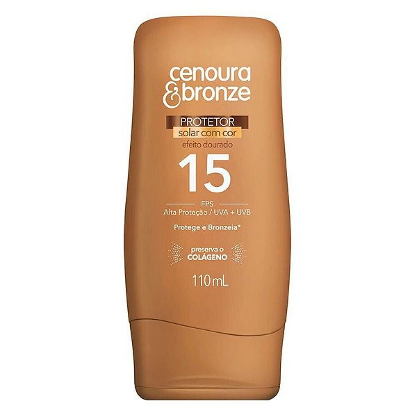 CENOURA E BRONZE LOCAO BRONZEADORA FPS 15 COM COR 110ML