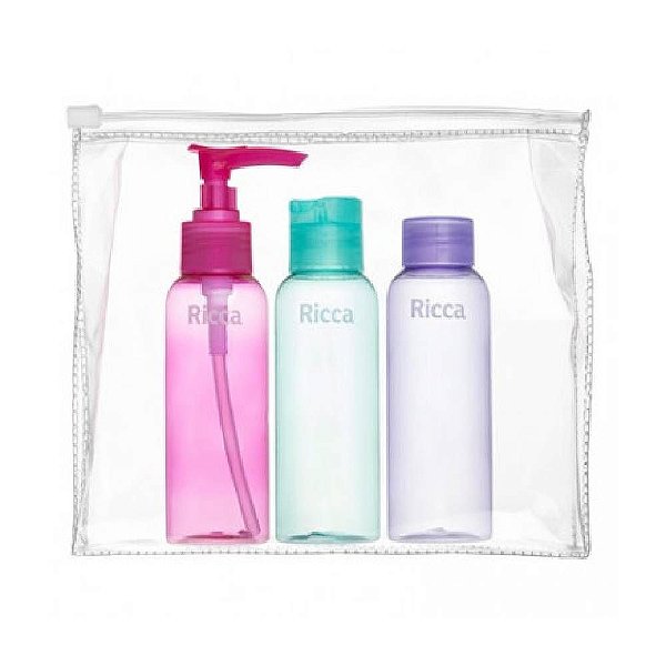 KIT VIAGEM RICCA BELLIZ 03 FRASCOS 100ML CADA COD.3289