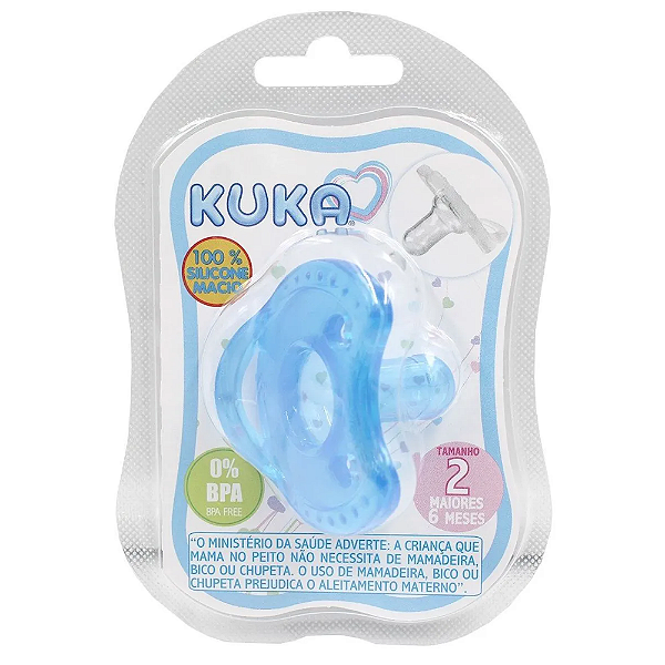 CHUPETA KUKA SOFT COMFORT REDONDO  AZUL TAM.2 COD.2907