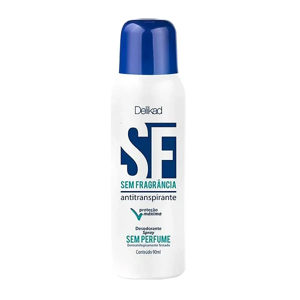 DESODORANTE SF DELIKAD SPRAY SEM PERFUME 90ML