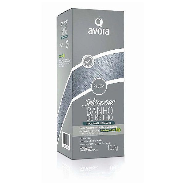 TONALIZANTE AVORA BANHO DE BRILHO PRATA 100G