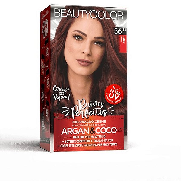 TINTURA BEAUTY COLOR 56.44  RUIVO MOGNO (ESPECIAL)