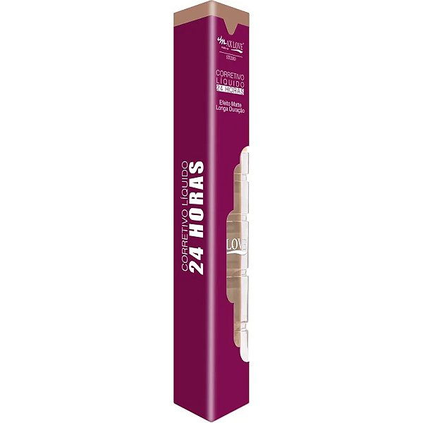 MAX LOVE CORRETIVO LIQUIDO 24 HORAS EFEITO MATTE 4ML COR 21