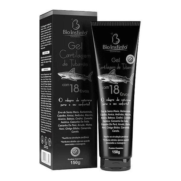 GEL CARTILAGEM DE TUBARAO MASSAGEM BIO INSTINTO 150G