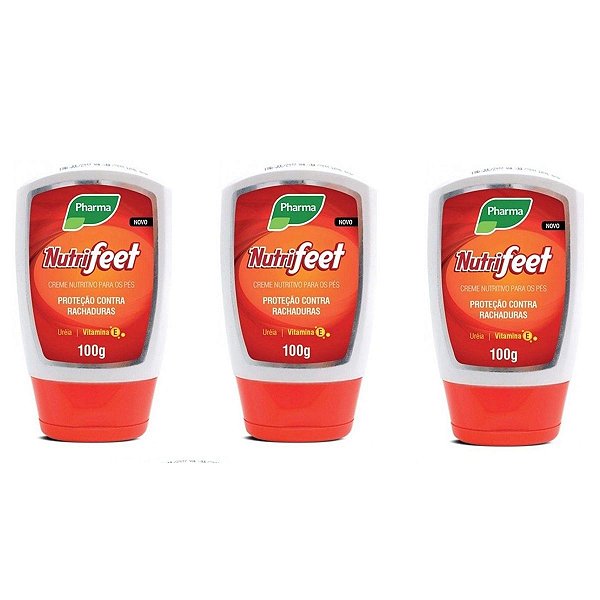 Creme Nutrifeet  para os Pés Pharma 100g (kit c/ 03un)