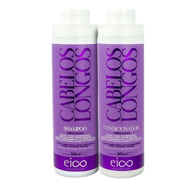 KIT EICO SHAMPOO+CONDICIONADOR CABELOS LONGOS 800ML CADA