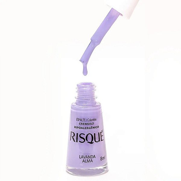 ESMALTE RISQUE CREMOSO LAVANDA ALMA 8ML