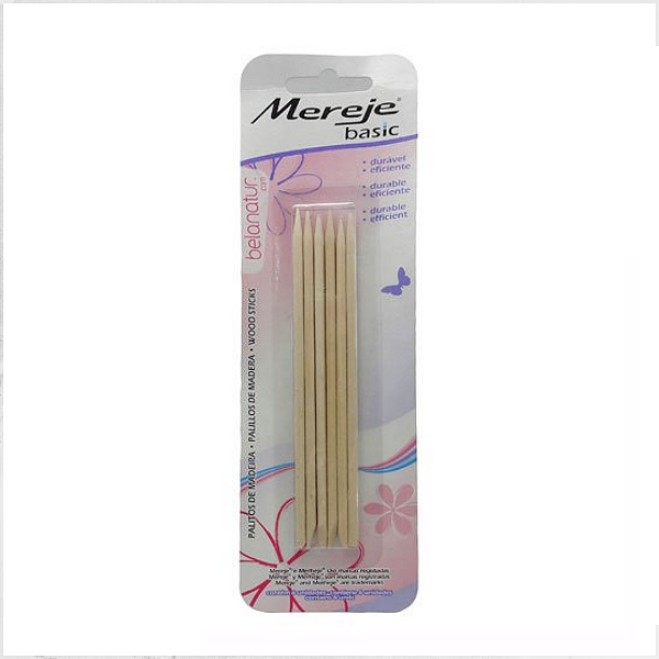 MERHEJE PALITOS DE MADEIRA BASIC C/ 6 UNIDADES