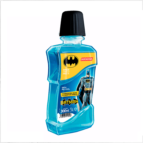 ENXAGUATORIO BUCAL DENTALCLEAN BATMAN TUTTI FRUTTI 300ML