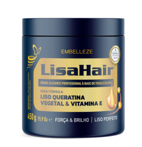 CREME ALISANTE TRADICIONAL LISA HAIR PROFISSIONAL  550G