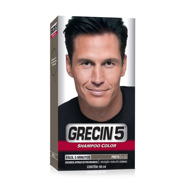 GRECIN 5 SHAMPOO PRETO (H-55) 60ML