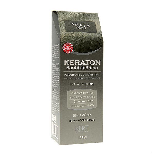 KERATON BANHO DE BRILHO SEM AMONIA PRATA CENDRE 100G