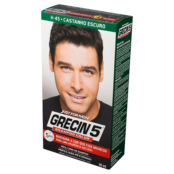 GRECIN 5 SHAMPOO CASTANHO ESCURO (H-45) 60ML