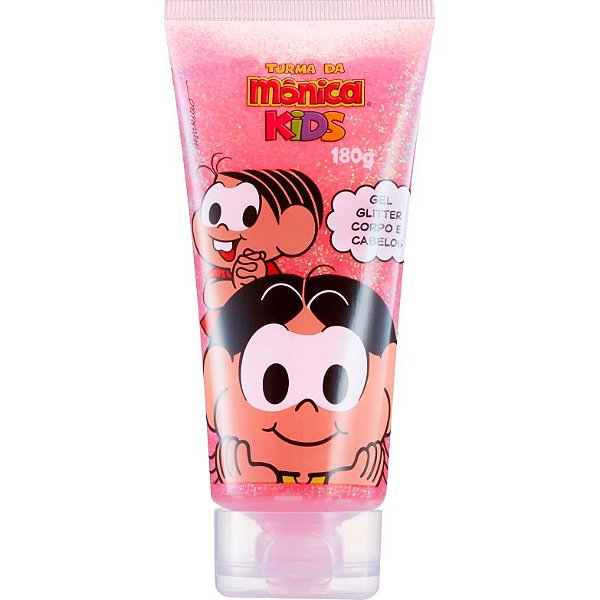 GEL GLITTER CORPO E CABELOS TURMA DA MONICA KIDS 180GR