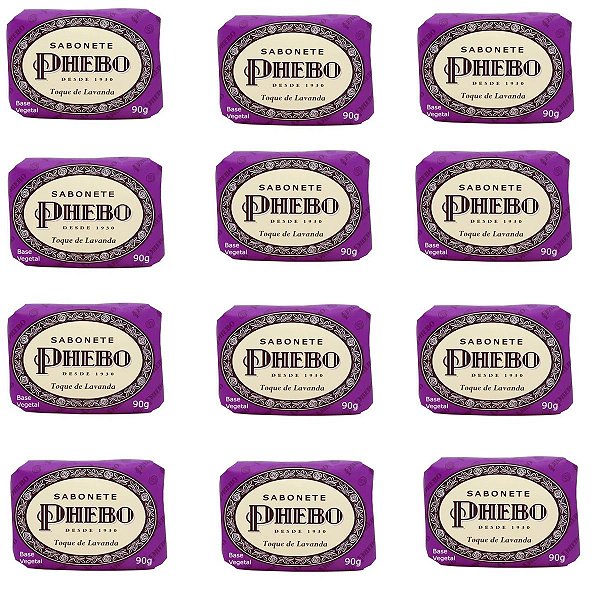 Sabonete Phebo Toque de Lavanda 90g (kit c/12un)