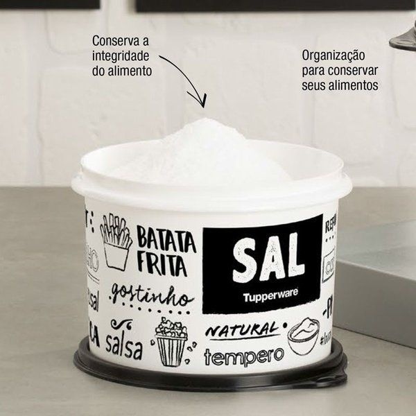 Tupper Caixa Sal PB 1,0 Kg - Branco