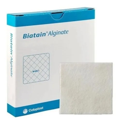 Curativo Alginato de Cálcio 10x10cm - Biatain - Coloplast 3710