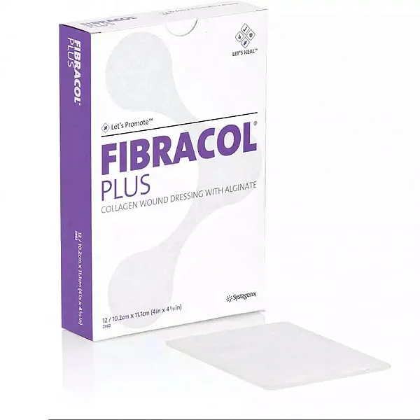 Curativo Colágeno e Alginato FIBRACOL PLUS 10,2 X 11,1cm - 3M
