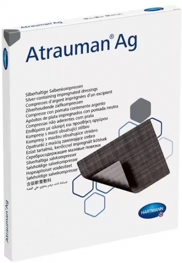 Curativo Atrauman AG 10x10 Compressa Antibacteriana - Hartmann 499573-7