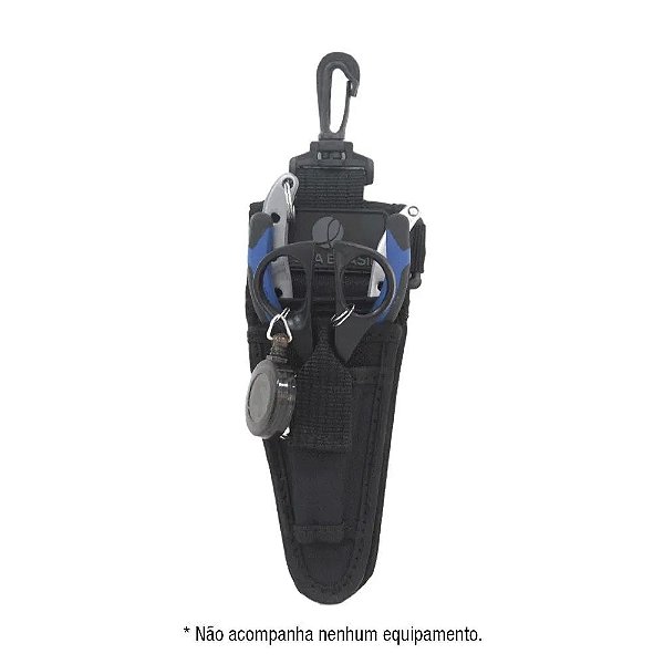 PORTA ALICATE TRIPLO PRO TEAM PRETO PESCA BRASIL