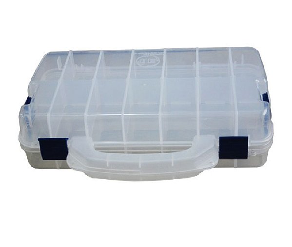 CASE ESTOJO PARA PESCA PORTA ISCA TRANSPARENTE ED-28-N