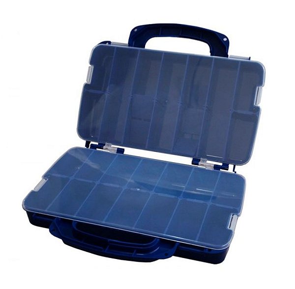 CASE PARA PESCA PORTA ISCA AZUL ED-28-A