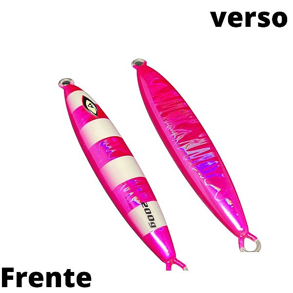 Isca Artificial Jig Ahi Fishing By M&W 200gr 12cm Cor Rosa Glow rosa