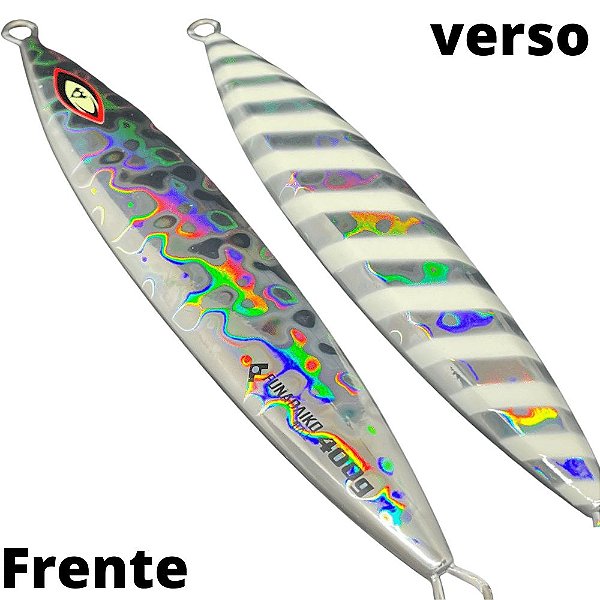 Isca Artificial Jig Ahi Fishing By M&W 400gr 20cm Cor glow prata