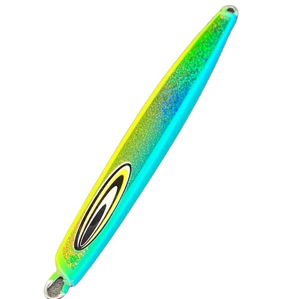 Isca Artificial Metal Jig Jiki 90g 15cm lombo azul barriga amarelo metal