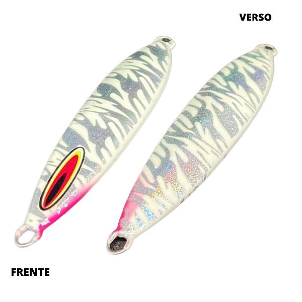 Isca Artificial Metal Jig Fx 90g 11cm glow zebra