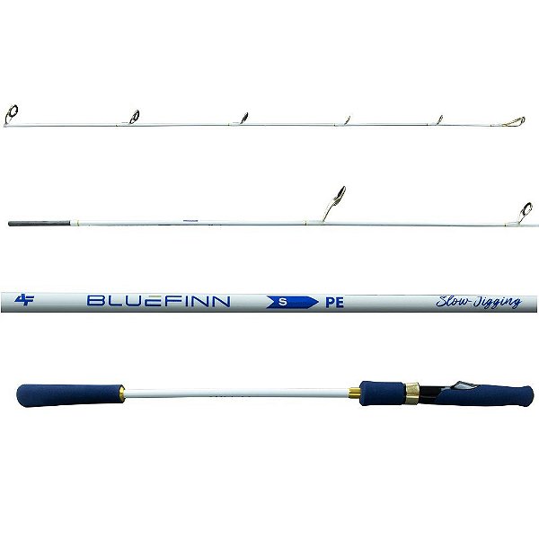 Vara Molinete BLUE FINN SLOW JIGGING S 632 PE 0.8-1.5 SOLID CARBONO