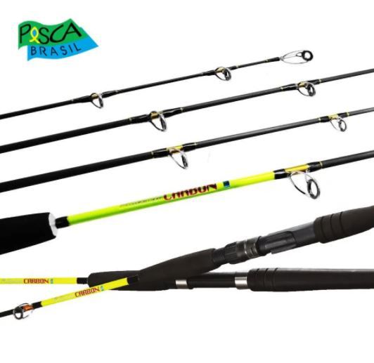 Vara Molinete Millenium CARBON GII JIG 8M-6,6 80lbs Pesca Brasil