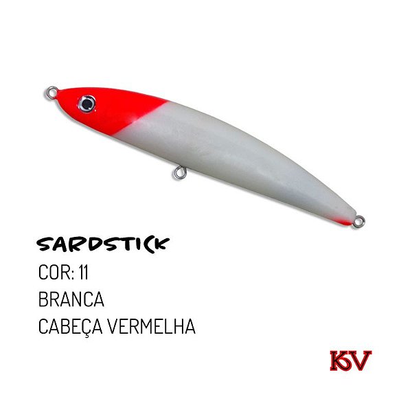 ISCA ARTIFICIAL KV SARDSTICK BRANCA CABEÇA VERMELHA