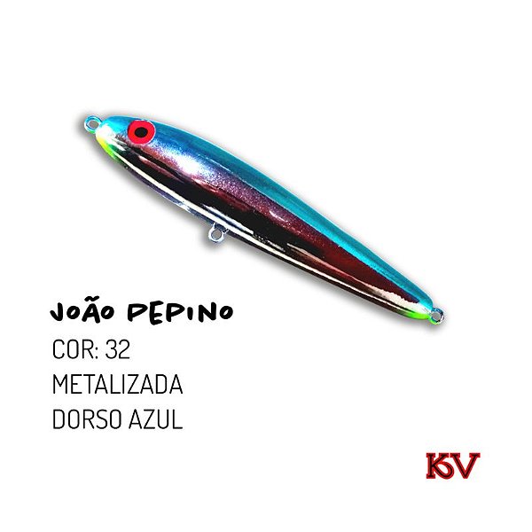 ISCA ARTIFICIAL KV JOÃO PEPINO METALIZADA DORSO AZUL