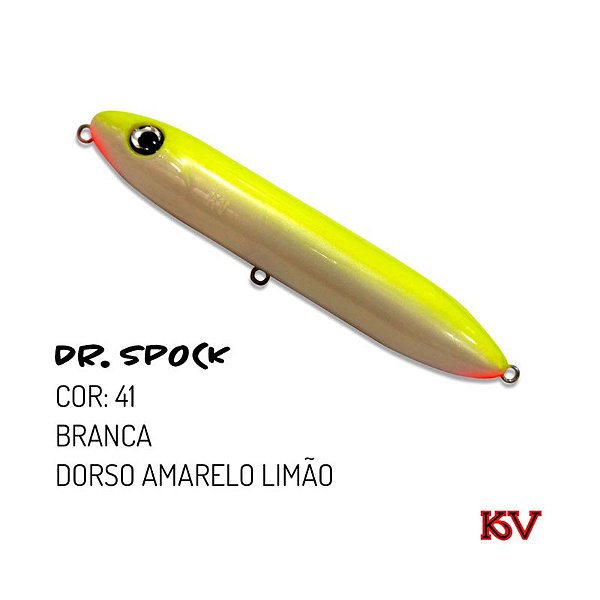 ISCA ARTIFICIAL KV  DR SPOCK BRANCO DORSO AMARELO LIMÃO