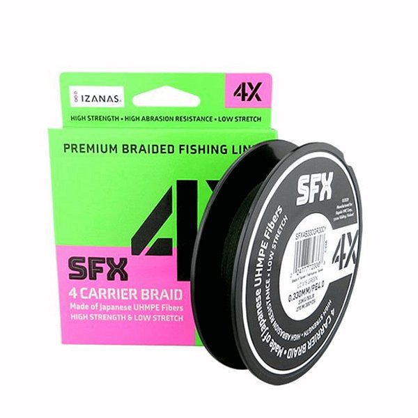LINHA MULTIFILAMENTO - SFX 4X 270M 0.235MM 30LB VERDE