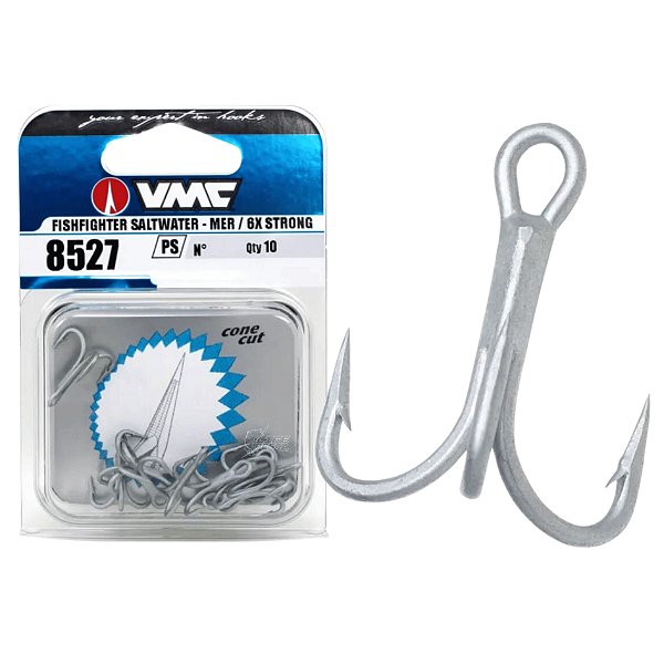 Garateia vmc 6x FishFighter - 6X - Tamanho 4 com 10 unid