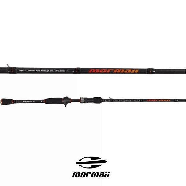 VARA CARRETILHA MORMAII 6,6'' 14LBS LARANJA