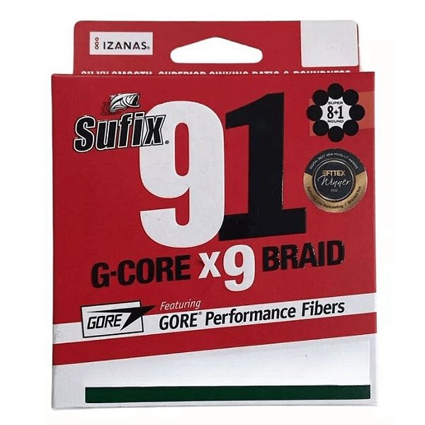 LINHA MULTIFILAMENTO - SFX 91 BRAID 300MT 0,28 45LBS VERDE