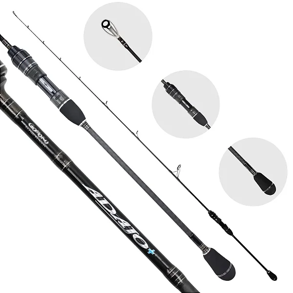 Vara Slow molinete Gomoku Adajo PE 4 jig/500gr Storm 6,3''