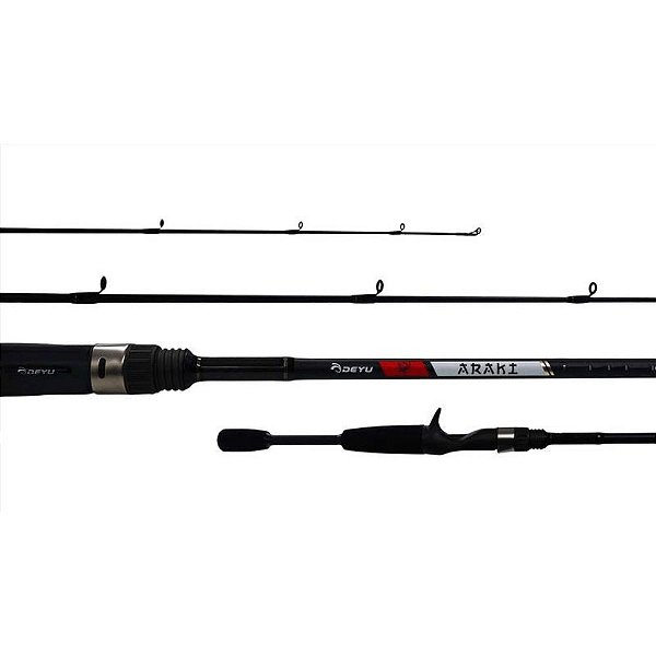 VARA CARRETILHA ARAKI DEYU 5,9'' 10-20lbs Passador Fuji