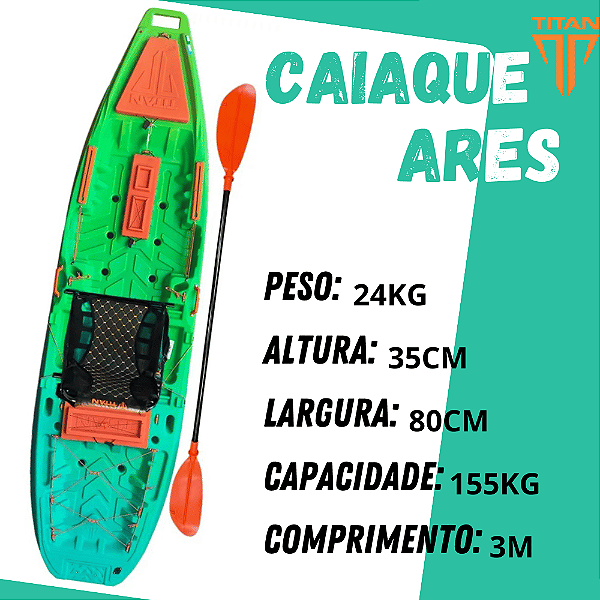 Caiaque a remo Ares TItan Cor  Aurora