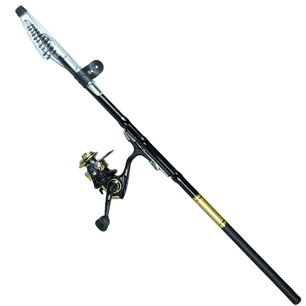 Kit Combo Vara molinete 2,40 + Molinete 800 LEAF ULTRA LIGHT Pesca Brasil