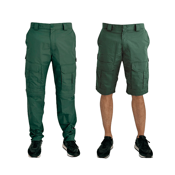 CALCA DE PESCA PREMIUM MAR NEGRO VIRA BERMUDA VERDE 40