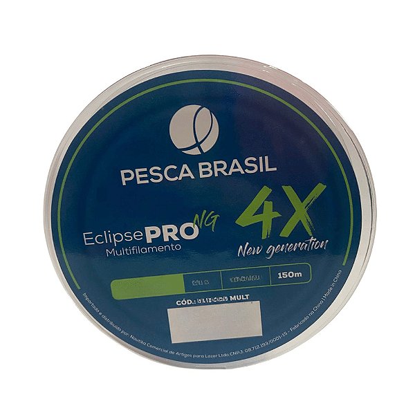 LINHA MULTIFILAMENTO ECLIPSE PRO NG 4X 150M 0.18MM COLORIDA- PESCA BRASIL