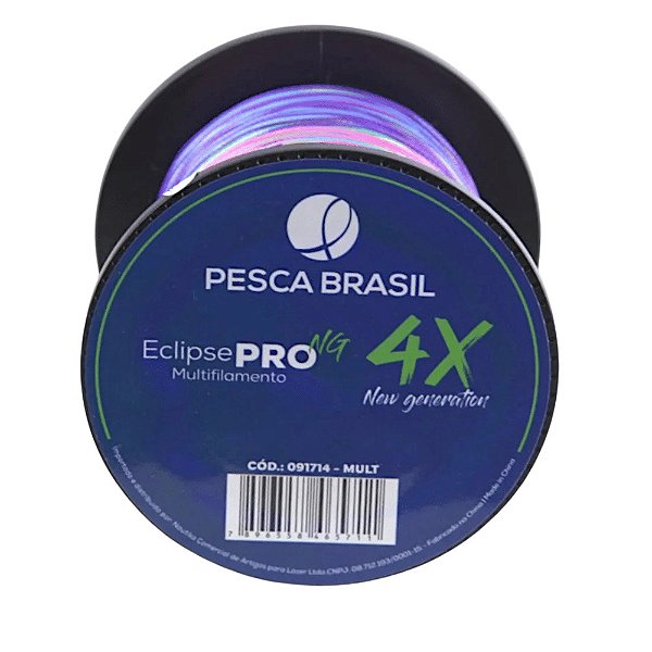 LINHA MULTIFILAMENTO ECLIPSE PRO NG 4X 500M 0.18MM COLORIDO- PESCA BRASIL
