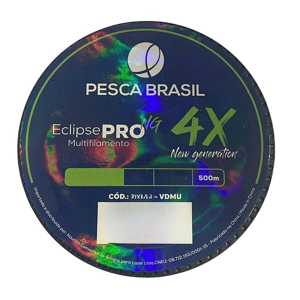 LINHA MULTIFILAMENTO ECLIPSE PRO NG 4X 500M 0.16MM VERDE MUSGO- PESCA BRASIL