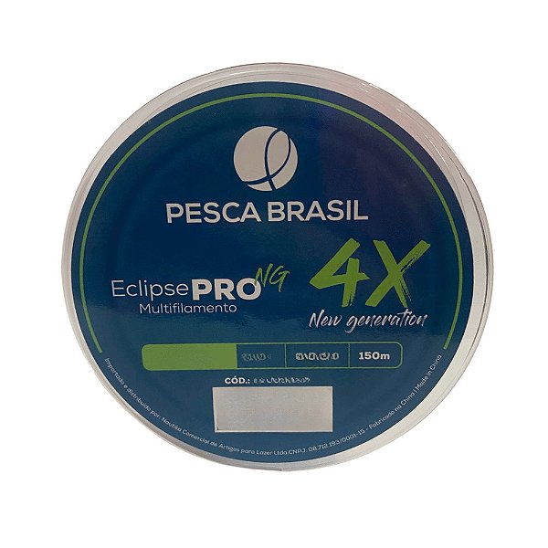 LINHA MULTIFILAMENTO ECLIPSE PRO NG 4X 150M 0.16MM VERDE MUSGO- PESCA BRASIL