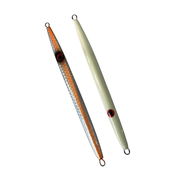 Jig Tarpon 135g Laranja / Holográfico / Glow LDK